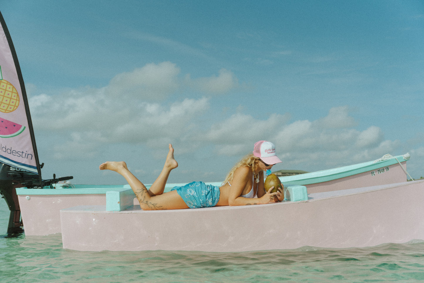 Girls Love Boats Trucker