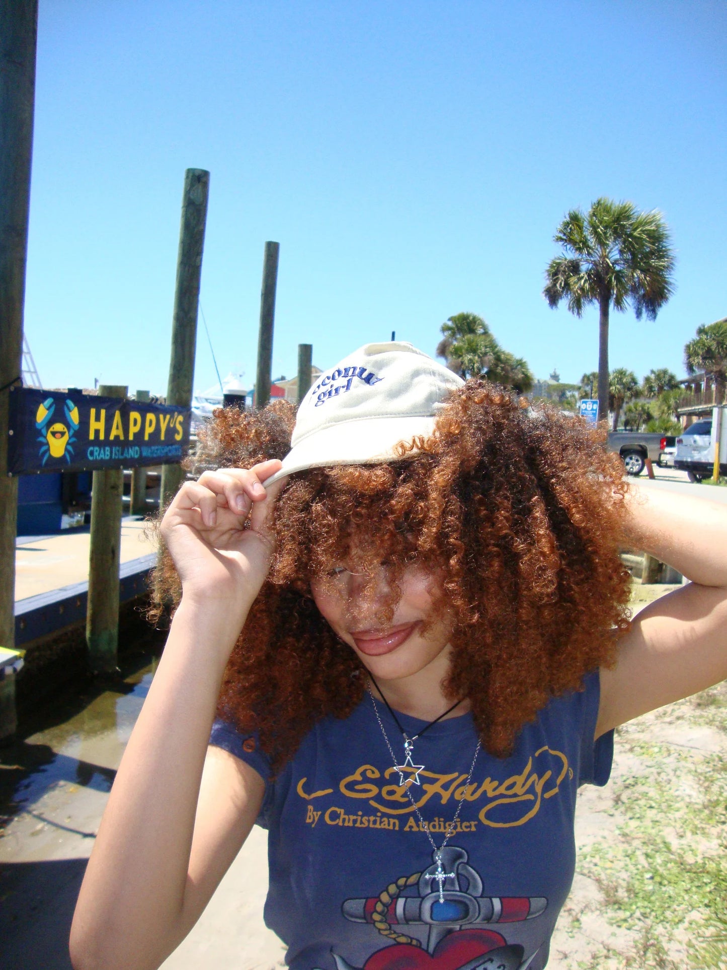 Wild Coconut Girl Baseball Cap