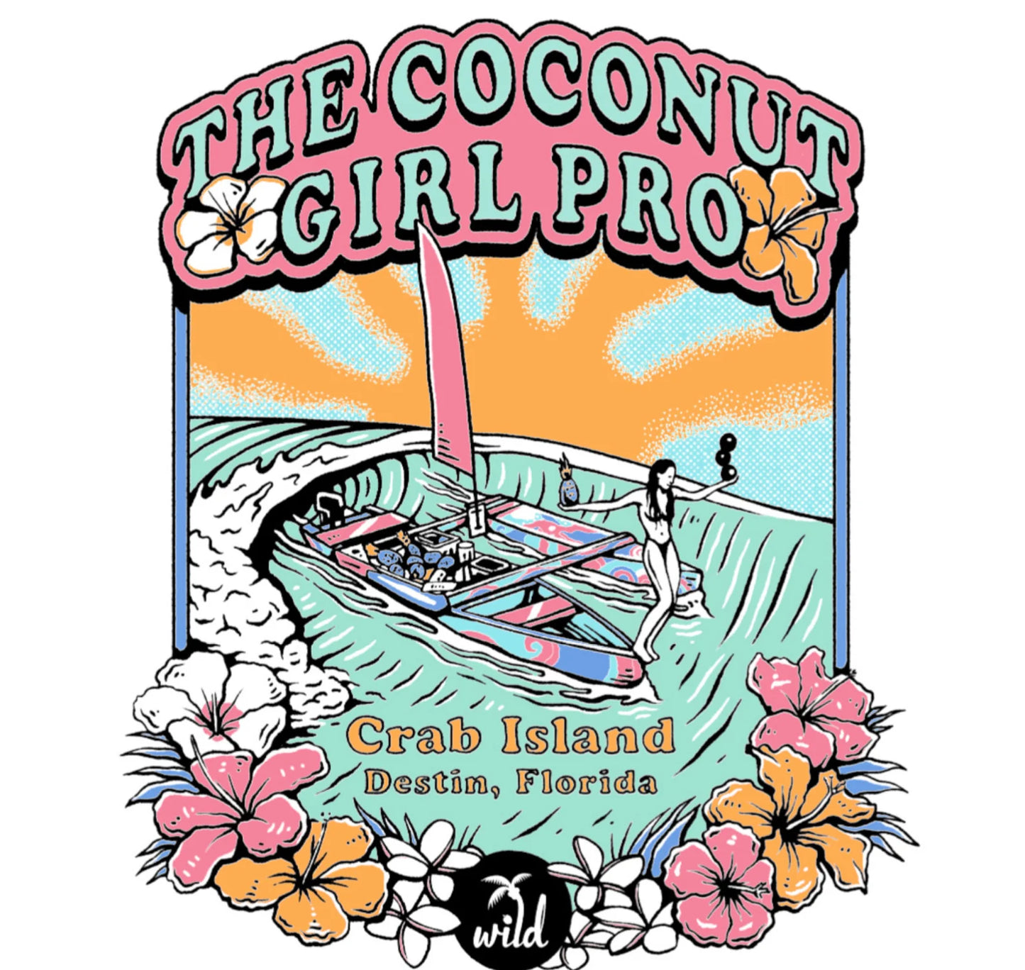 Coconut Girl Pro Tee White