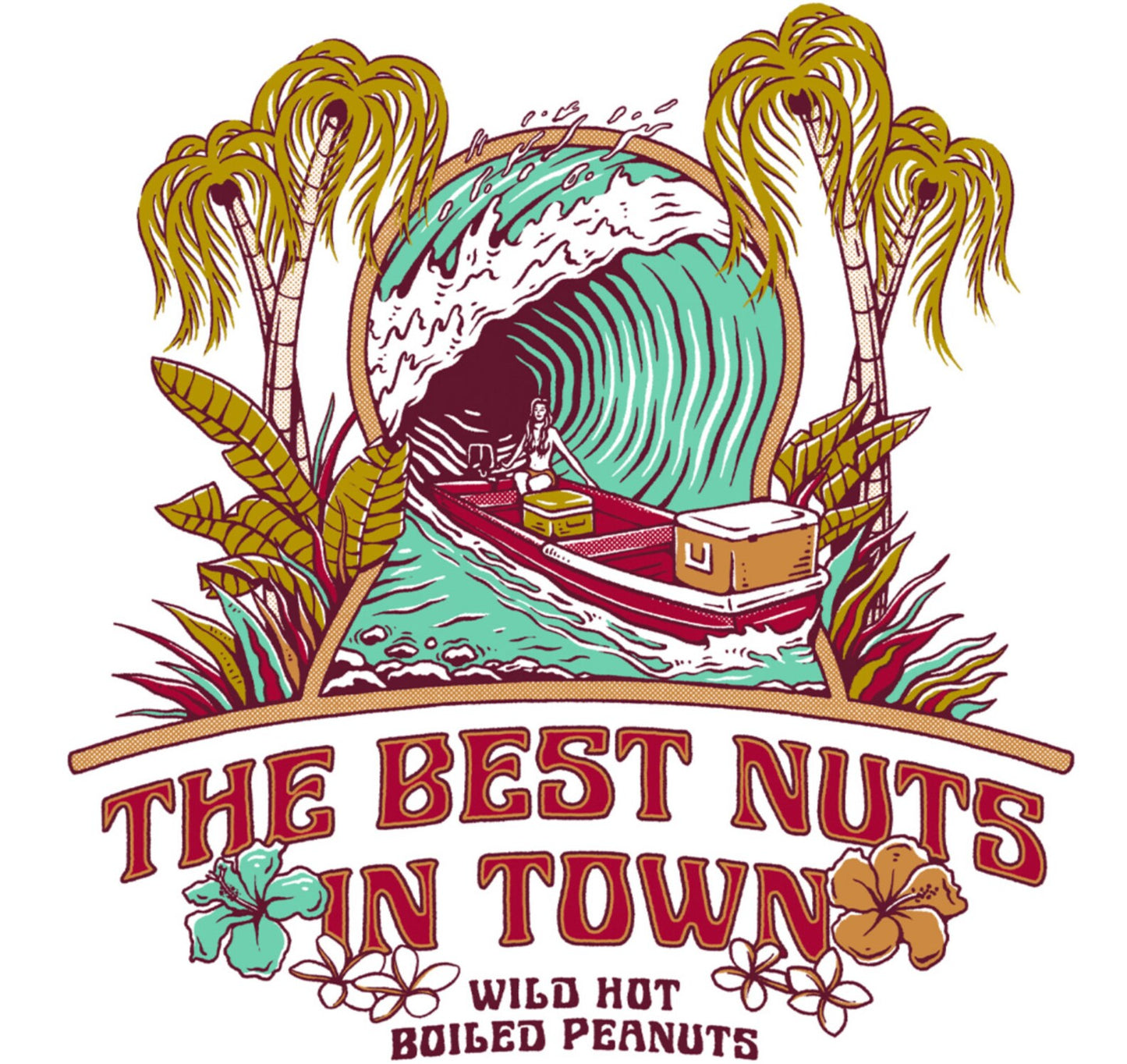 Wild Best Nuts in Town Tee white